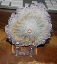 rare huge polished amethyst stalactite slice eye stand gorgeous jal picture