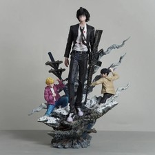 H33CM Chainsaw Man Hayakawa Aki Statue Figure Anime Model Collectibles Gift picture
