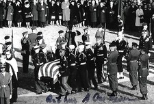 Arthur Carlson signed 4x6 photo JFK Funeral Riderless Horse EX RARE COA LOOK picture