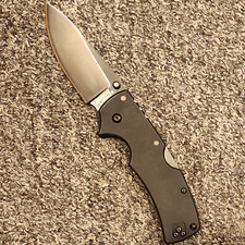 Cold Steel American Lawman #58B Black G-10 CPM S35VN Drop Point Plain Lockback picture