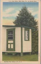 Postcard US Post Office Bills Place PA Lincoln Hwy picture