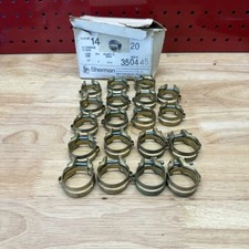 Lot of 19 Sherman Brass Water Hose Clamps No 14 3/4