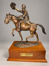 Franklin Mint Heart of the Confederacy Bronze Sculpture J.E.B. Stuart 0731/9500 picture
