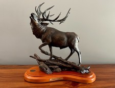 30th Anniv. NWTF Terrel O'Brien Wilderness Song Bull Elk Antlers Wildlife Statue picture