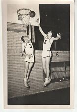 Vtg 1930s photo 2 Muscular Handsome men Play some 1 on 1 Basketball Gay interest picture