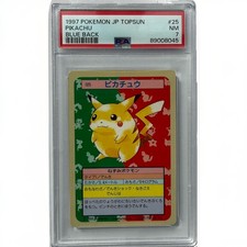 Topsun 1997 Pokémon JP Pikachu #25 Blue Back PSA 7 Japanese Cert 89008045 picture