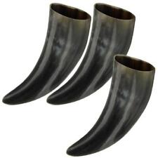 Medieval Viking Three-Piece Drinking Bovine Horn Set | 100% Natural Buffalo Horn picture