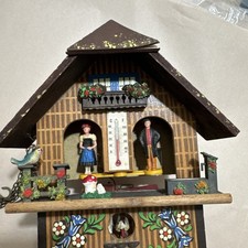 Vintage Toggili German Weather House Hygrometer Cuckoo Clock Parts Repair picture