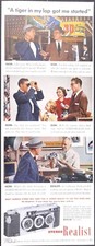 Vintage Magazine Ad 1954 Stereo Realist 3-D Camera picture