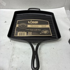 Lodge Blacklock 12 Inch Triple Seasoned Cast Iron Grill Pan - Black picture