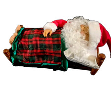 Vtg Sleeping Santa Original Motion-ettes Christmas Display Figure Snores Whistle picture