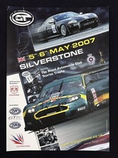 Davies SIGNED Aston Martin DBR9 2007 FIA GT Tourist Trophy Poster Silverstone picture