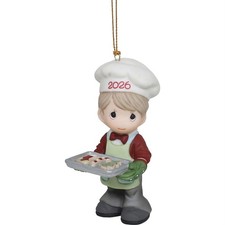Baking Sweet Memories Dated 2026 Boy Ornament By: Precious Moments NEW 2026 picture