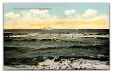Early 1900s-  The Majestic Ocean and Passing Ships- Atlantic Ocean Postcard picture