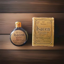 Vintage Hoffmann‑La Roche “Isacen” Pharmaceutical Set — Bottle + Box — 40... picture