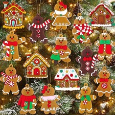 16Pcs Gingerbread Man Ornaments for Christmas Tree Christmas...  picture
