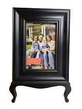 Black Wooden Photo Picture Frame-Footed/Free Standing-4
