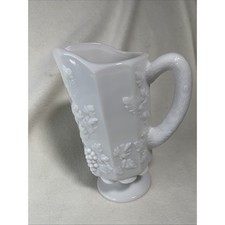 Vintage Westmoreland Milk Glass Paneled 8
