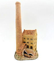 David Winter The Cotton Mill 1983 Vintage English Cottage Smokestack Figurine picture