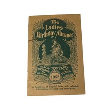 1952 Ladies Birthday Almanac Medicine Advertising Ephemera Zodiac Moon Signs picture