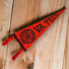 Vintage Virginia Tech Pennant Chicago Pennant Company Va Tech Wool Pennant picture
