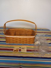 Longaberger NEW 2010 Mint with Tag All Together Basket and Protector picture