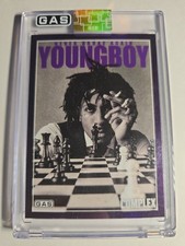 OEM Official 66/75 NBA Youngboy X Complex Gas Trading Card Purple Foil Rap  picture
