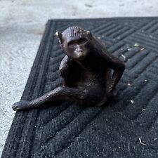 Antique Vintage Maitland Smith Bronze Monkey Sculpture 5