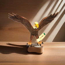 Safari Ltd Bald Eagle Bird Figurine with Spread Wings Brown/White picture