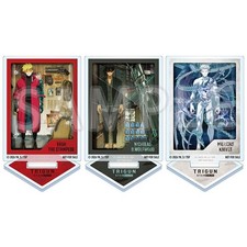 Trigun Stargaze Set of 3 Mini Acrylic Stands (Vash, Wolfwood, Knives) TOHO LE picture