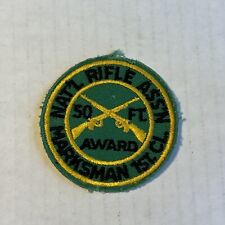 Vintage National Rifle Associate NRA Marksman 50 Feet Green Award Patch picture