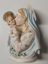 Vtg Lefton Madonna And Child Porcelain Hand Painted #1416 picture