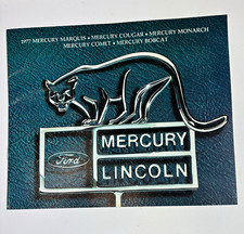 Vintage 1977 Mercury Full Line Sales Brochure Catalog Cougar Marquis Bobcat OEM picture