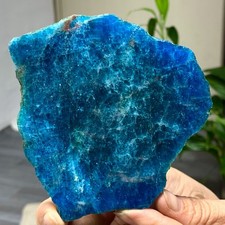 133G Natural Blue Apatite Quartz Rough flaky  Mineral Specimen Healing picture