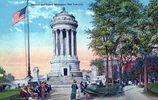 VINTAGE POSTCARD SOLDIERS AND SAILORS MONUMENT IN NEW YORK CITY c. 1908-1910 picture