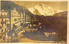 Edition Photoglob RPPC Interlaken Switzerland Hotel Victoria Posted picture