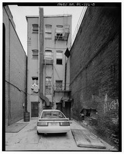 Photo:Washington DC 515 Eleventh Street NW Rear Facade 1989 HABS picture