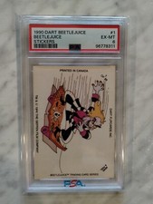 1990 Dart Beetlejuice Stickers #1 PSA 6 None Higher picture
