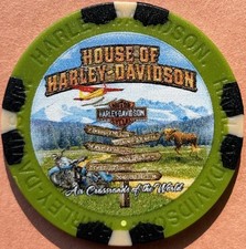 Harley Davidson Wide Print Poker Chip from House of Harley in Anchorage, Alaska picture