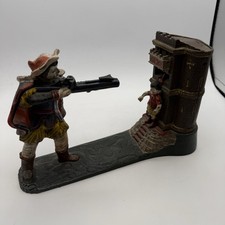 William Tell Cast Iron Antique Mechanical Toy Coin Bank picture