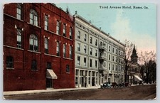 Third Avenue Hotel, Rome GA Georgia Postcard 1912 picture