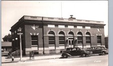 POST OFFICE c1940 brainerd mn real photo postcard rppc minnesota history picture