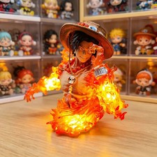 One Piece Portgas D. Ace PVC Action Figure Glowing Collectible Model Gift picture