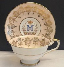 Paragon HRH Princess Margaret Canada Visit Teacup & Saucer Fine Bone China 1958 picture