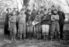 1906 Friends School Football Team Vintage Old Photo 8.5