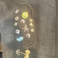 Collection Of vintage Eastern Star Charms And A Beautiful Pendant picture