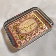 Punch Studio Glass Paperweight Make Each Day Your Masterpiece Gold Foiled VTG picture