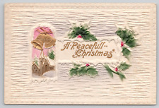 A Peaceful Christmas Greeting Thick Embossed Divided Back Postcard picture