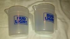 Lot of 2  7” Bud Light Beer Plastic Pitcher  picture