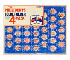 Vintage 1980s Norcom Presidents Folio Folders 4 Pack NOS Reagan Era USA Sealed picture